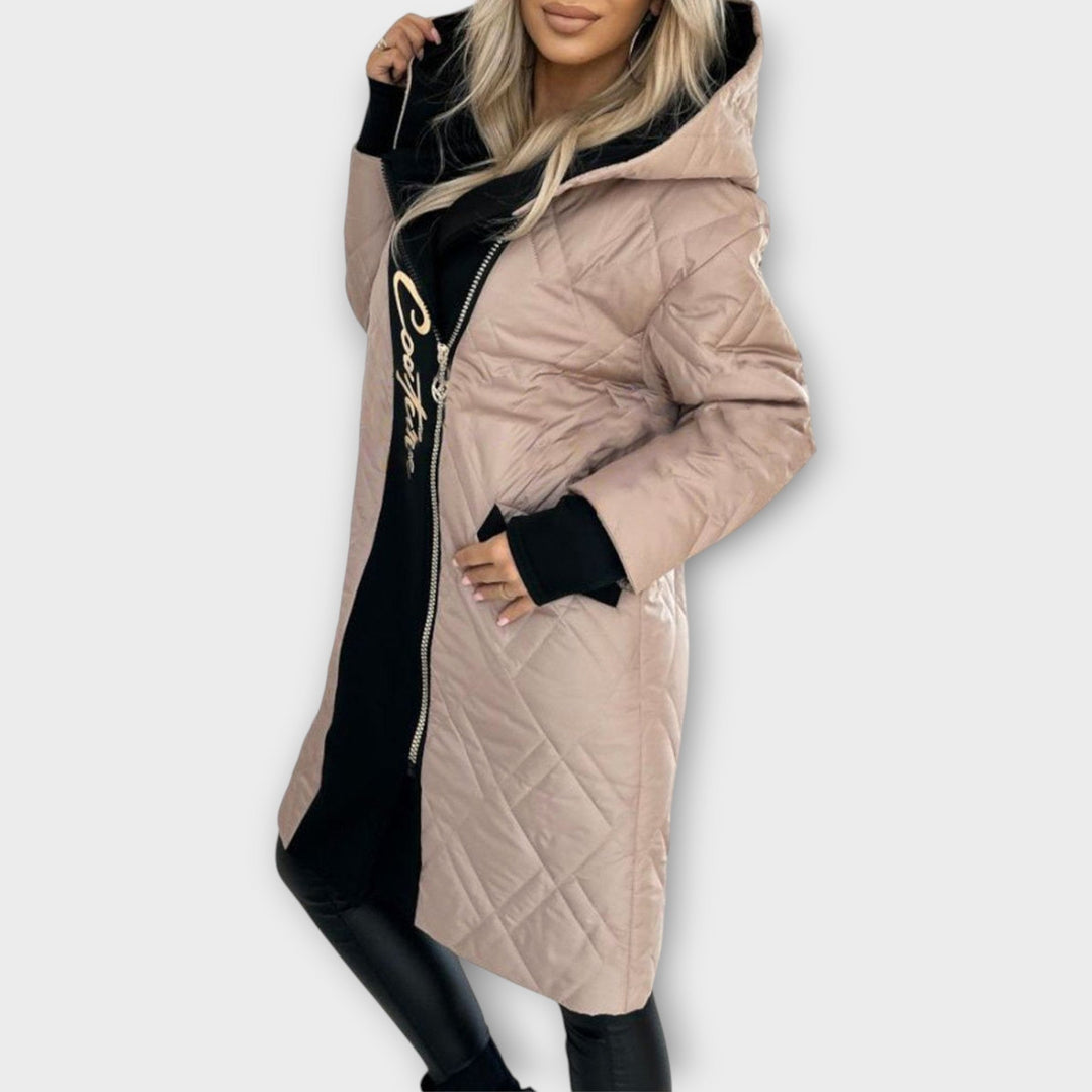 Reversible Quilted Hooded Coat