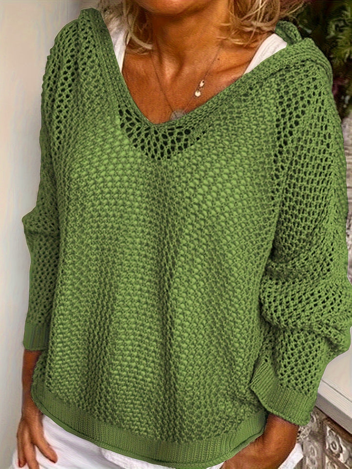 Freya | Hooded Knit Sweater