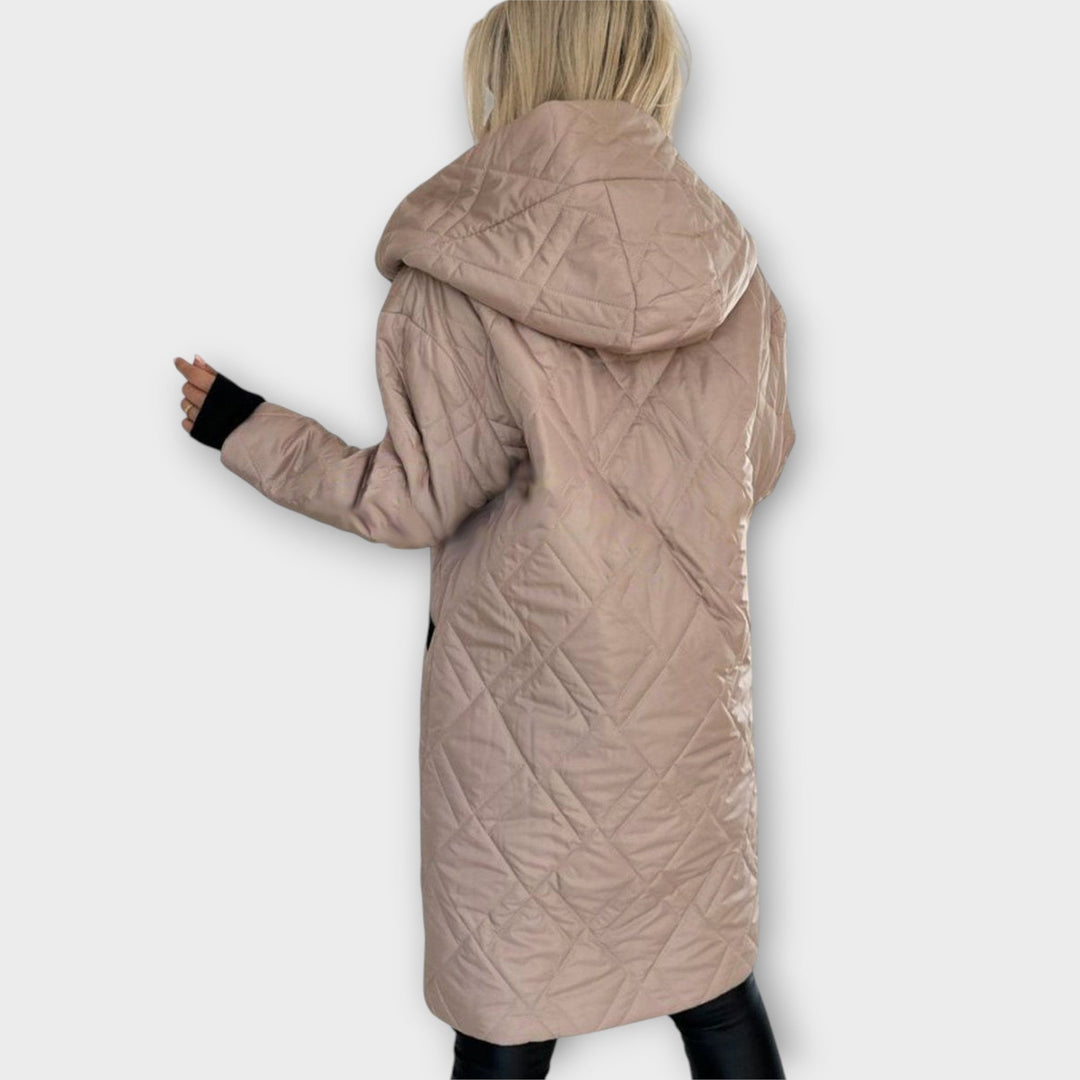 Reversible Quilted Hooded Coat