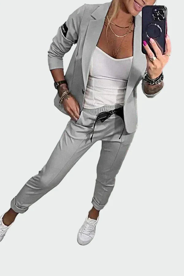 Effortless Elegance Two-Piece Suit Set