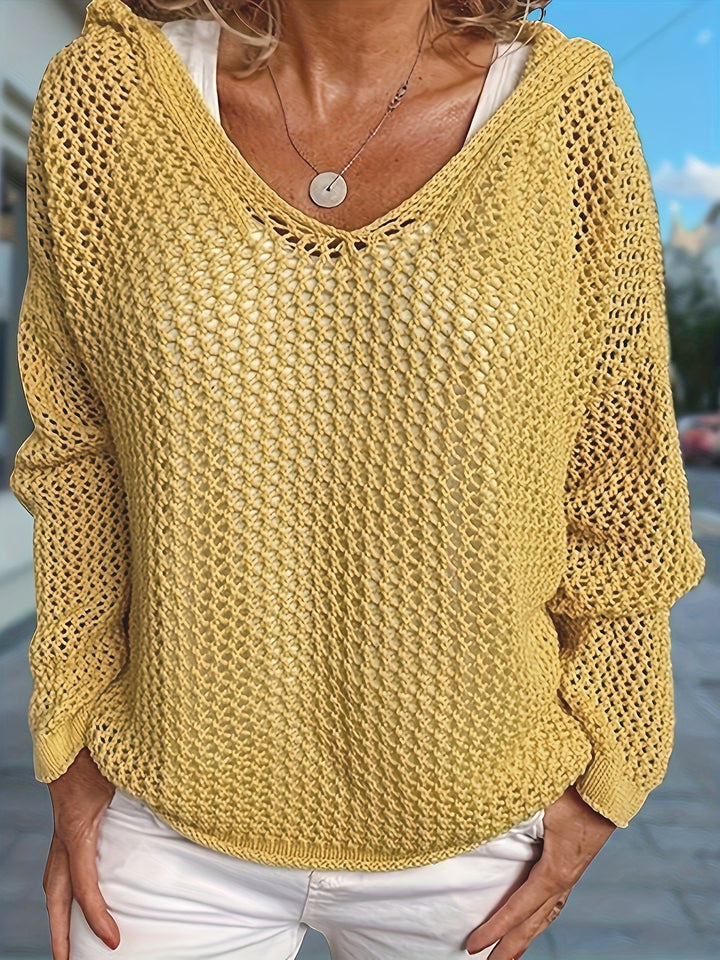 Freya | Hooded Knit Sweater