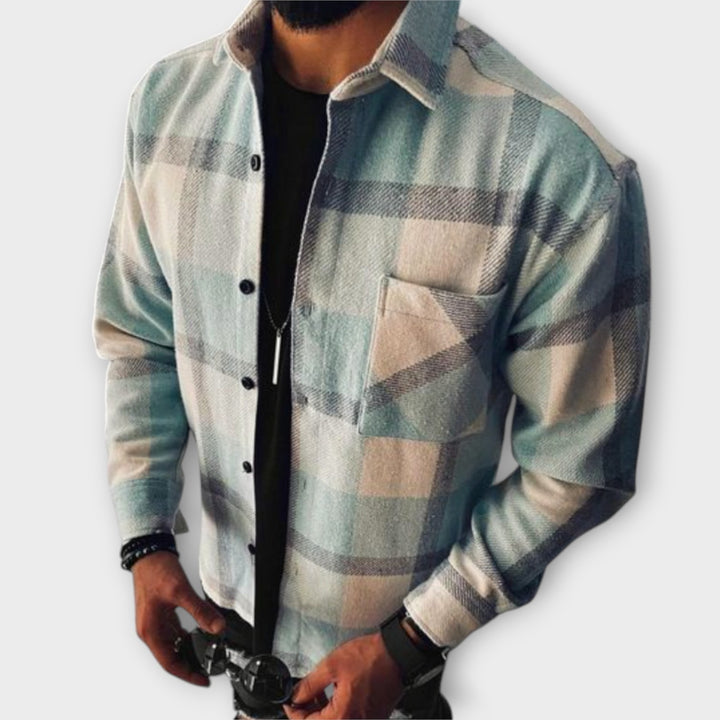 Men’s Classic Plaid Flannel Shirt for Everyday Wear