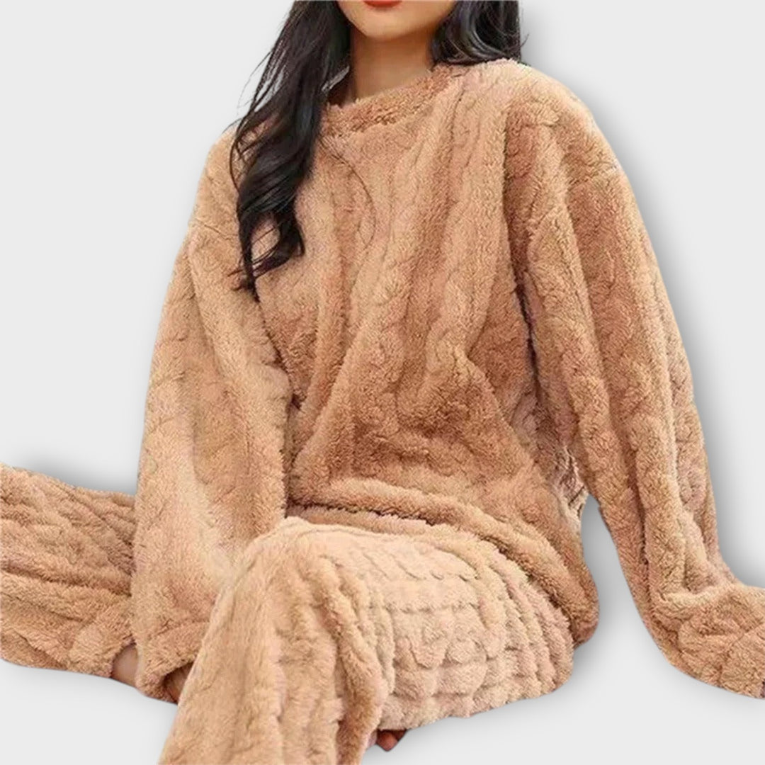 Women’s Relaxed Fit Knit Pajama Set for Everyday Comfort