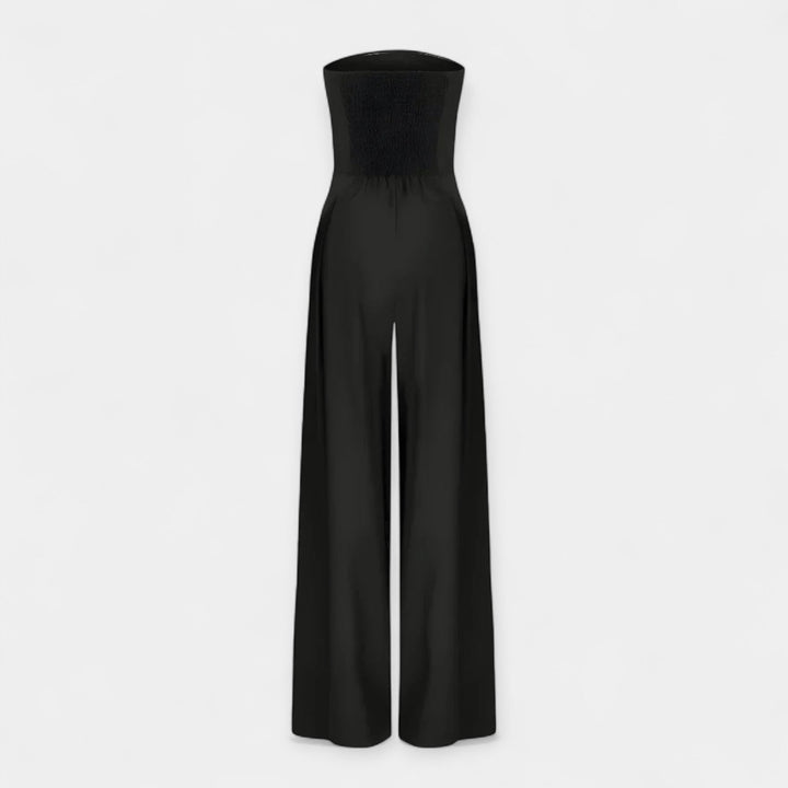 Full-Length Jumpsuit with Strapless Corset