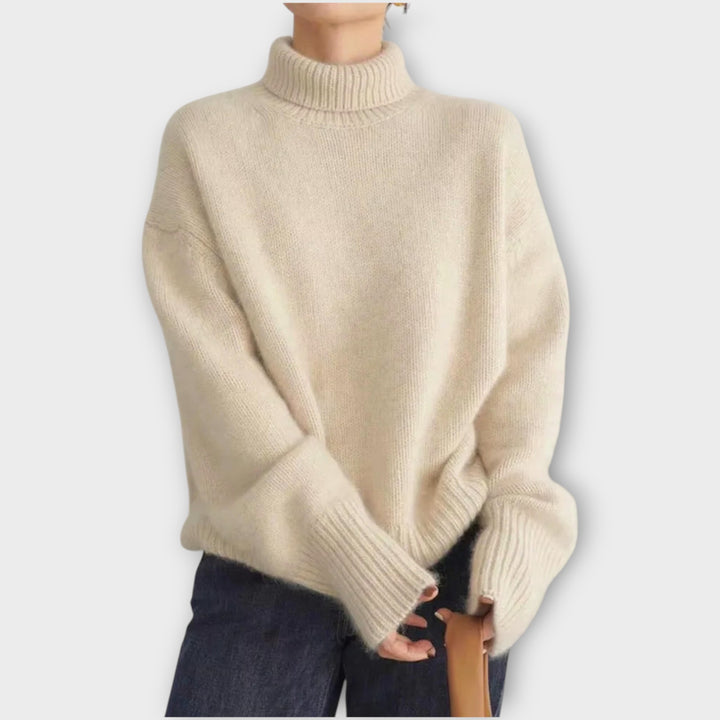 Women’s Cashmere Turtleneck Sweater – Long Sleeve Knit