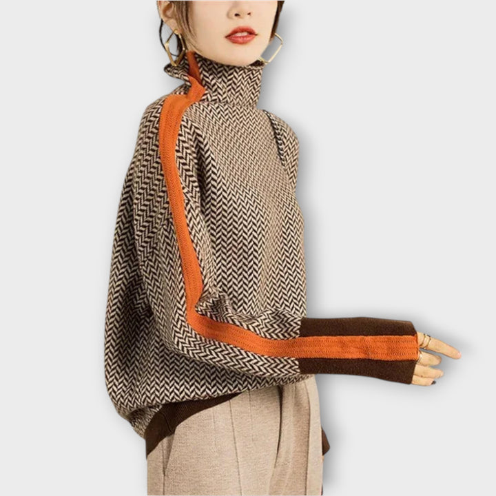 Women’s Cashmere Turtleneck Sweater – Long Sleeve Pullover