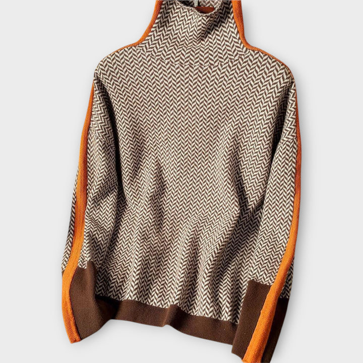 Women’s Cashmere Turtleneck Sweater – Long Sleeve Pullover