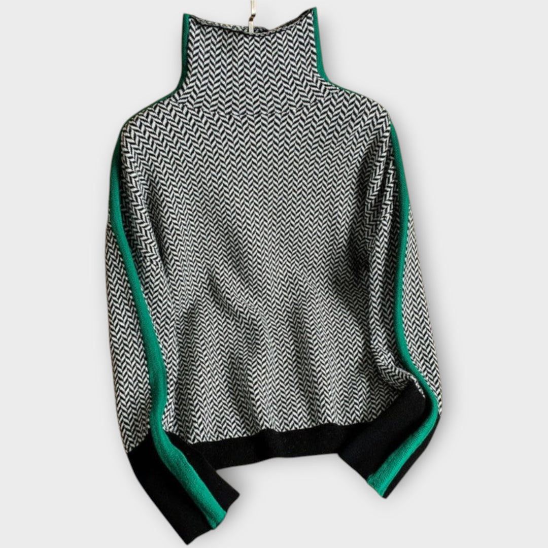 Women’s Cashmere Turtleneck Sweater – Long Sleeve Pullover