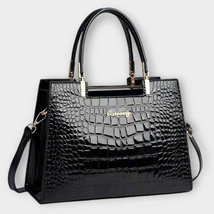 Shiny Handmade Croco Bag