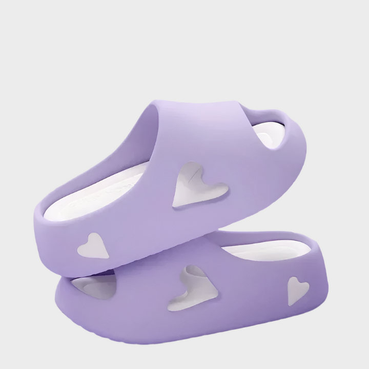 Flip Flops with Playful Heart Shape