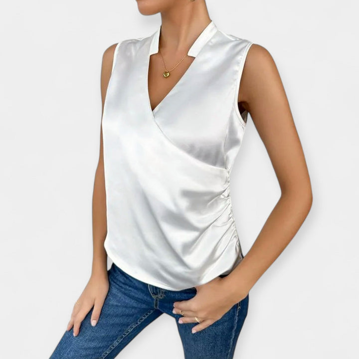 Sleeveless Monochrome Top
