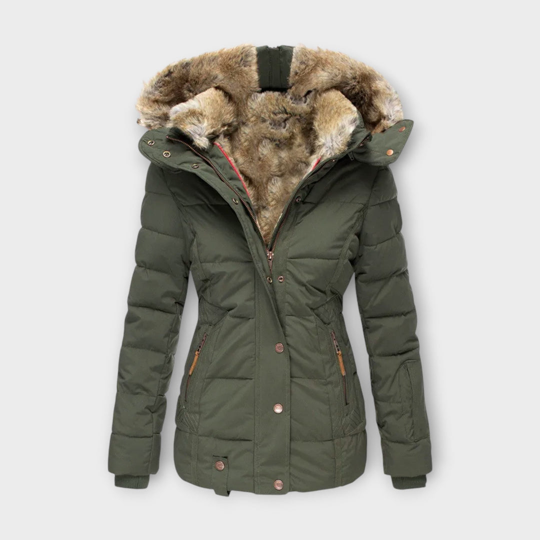 Emine - Comfortable Jacket with Fur