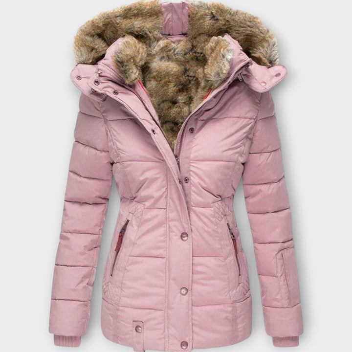 Luxury Winter Parka with Faux Fur Hood