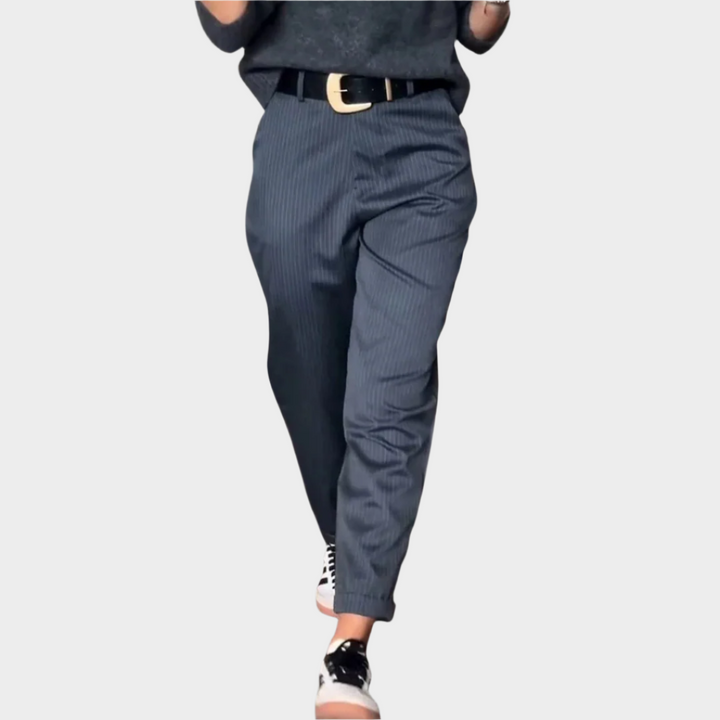 Elegant Trousers with Stitching