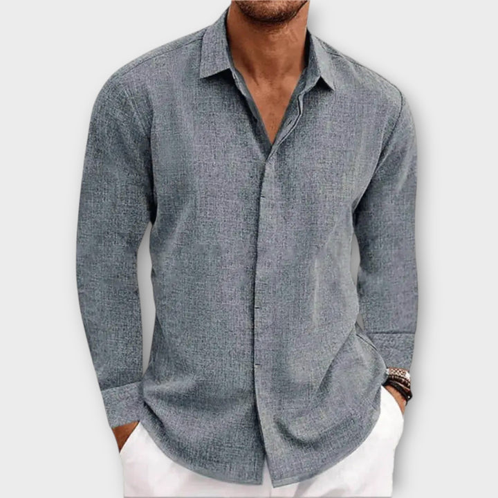 Men’s Linen Shirt with Tailored Fit for Everyday Wear