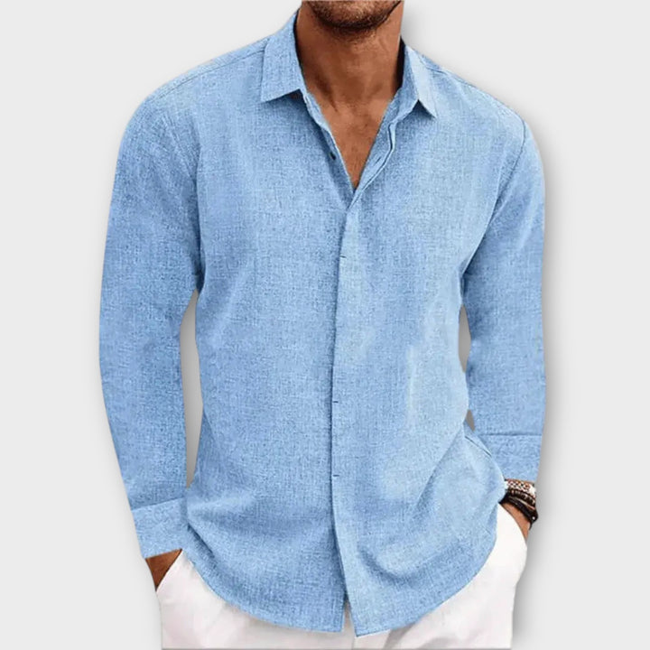 Men’s Linen Shirt with Tailored Fit for Everyday Wear