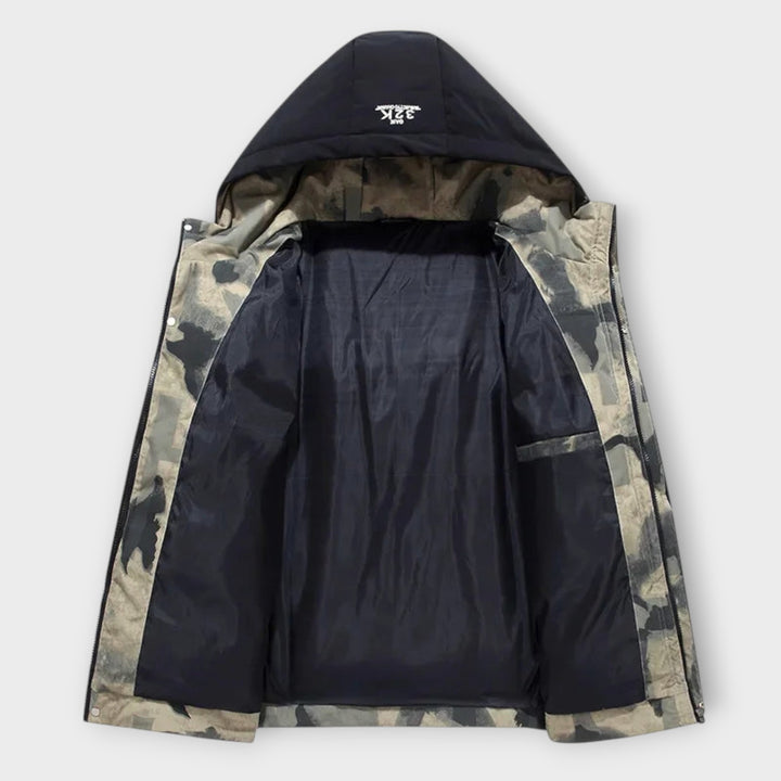 Men’s Insulated Winter Parka Jacket with Hood