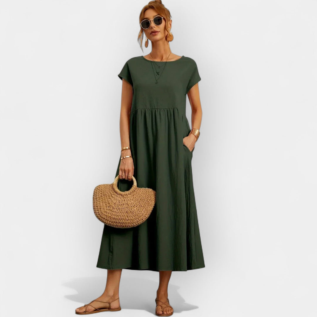 Light Cotton Dress with Pockets