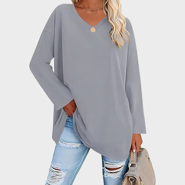 Alicia™ - Relaxed V-Neck Sweater