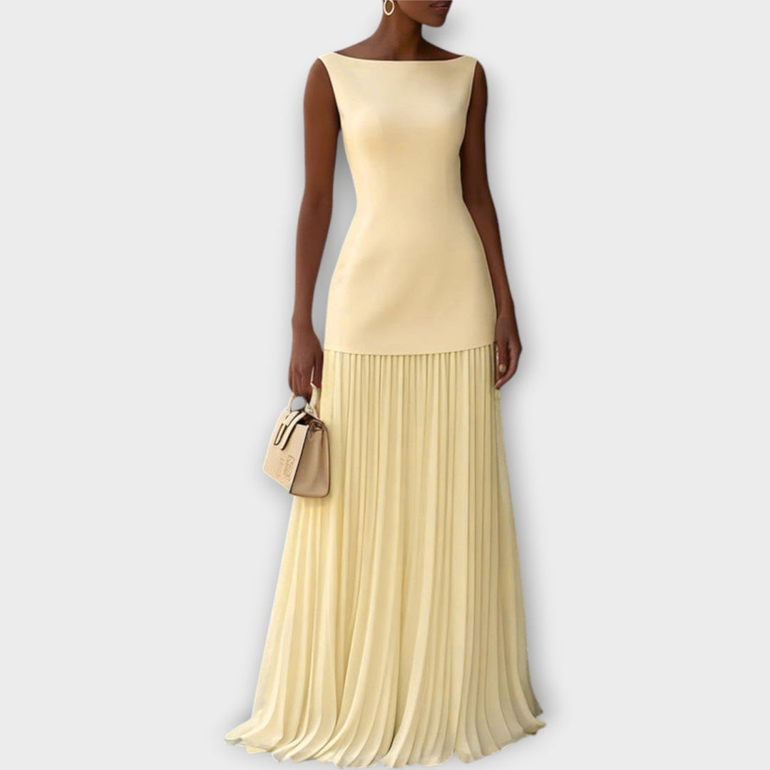 Serena Pleated Maxi Dress