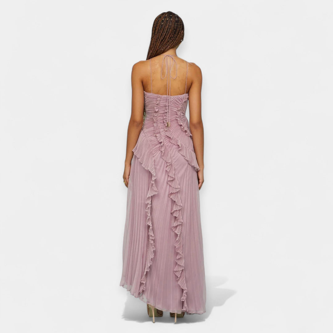 Dress with Sculpted Ruffles