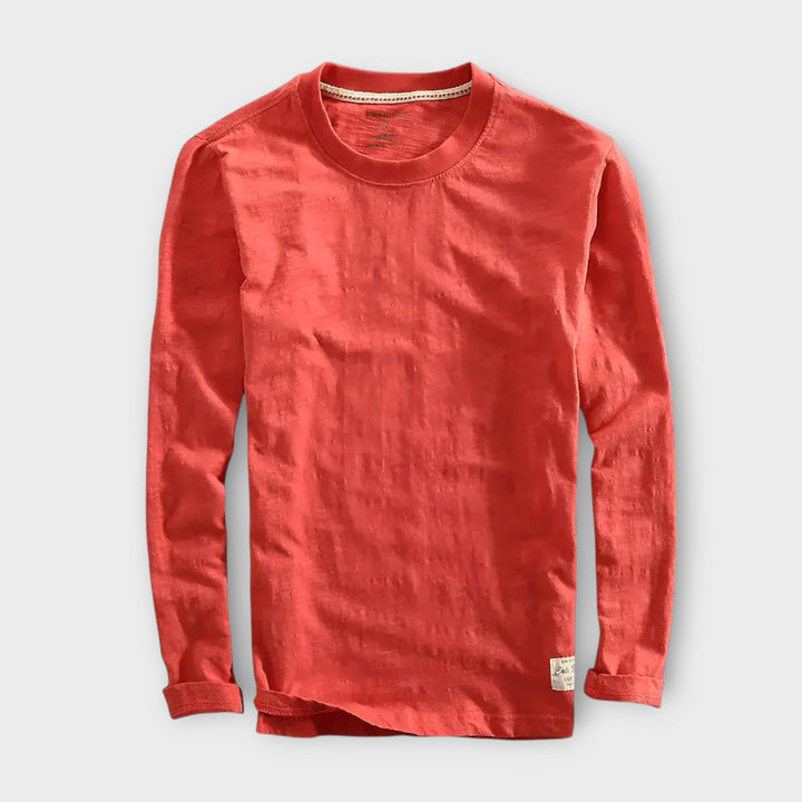 Men’s Cotton Long Sleeve Shirt with Relaxed Fit