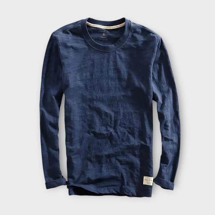 Men’s Cotton Long Sleeve Shirt with Relaxed Fit