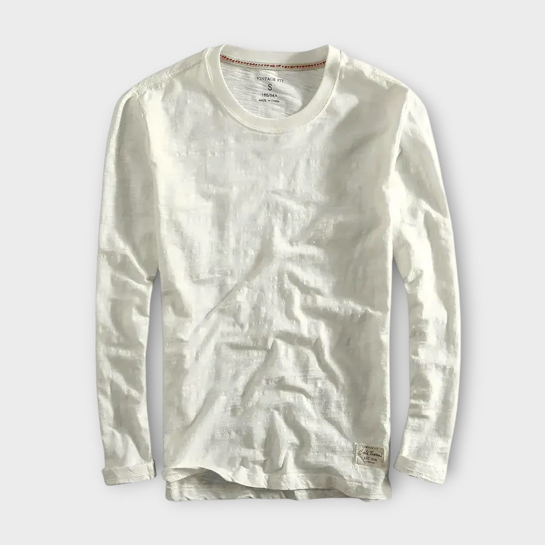 Men’s Cotton Long Sleeve Shirt with Relaxed Fit