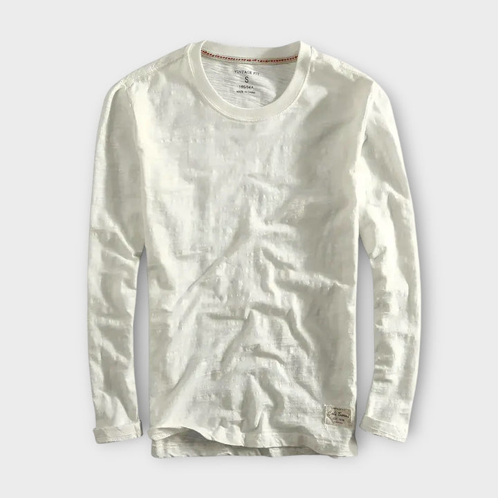 Men’s Cotton Long Sleeve Shirt with Relaxed Fit