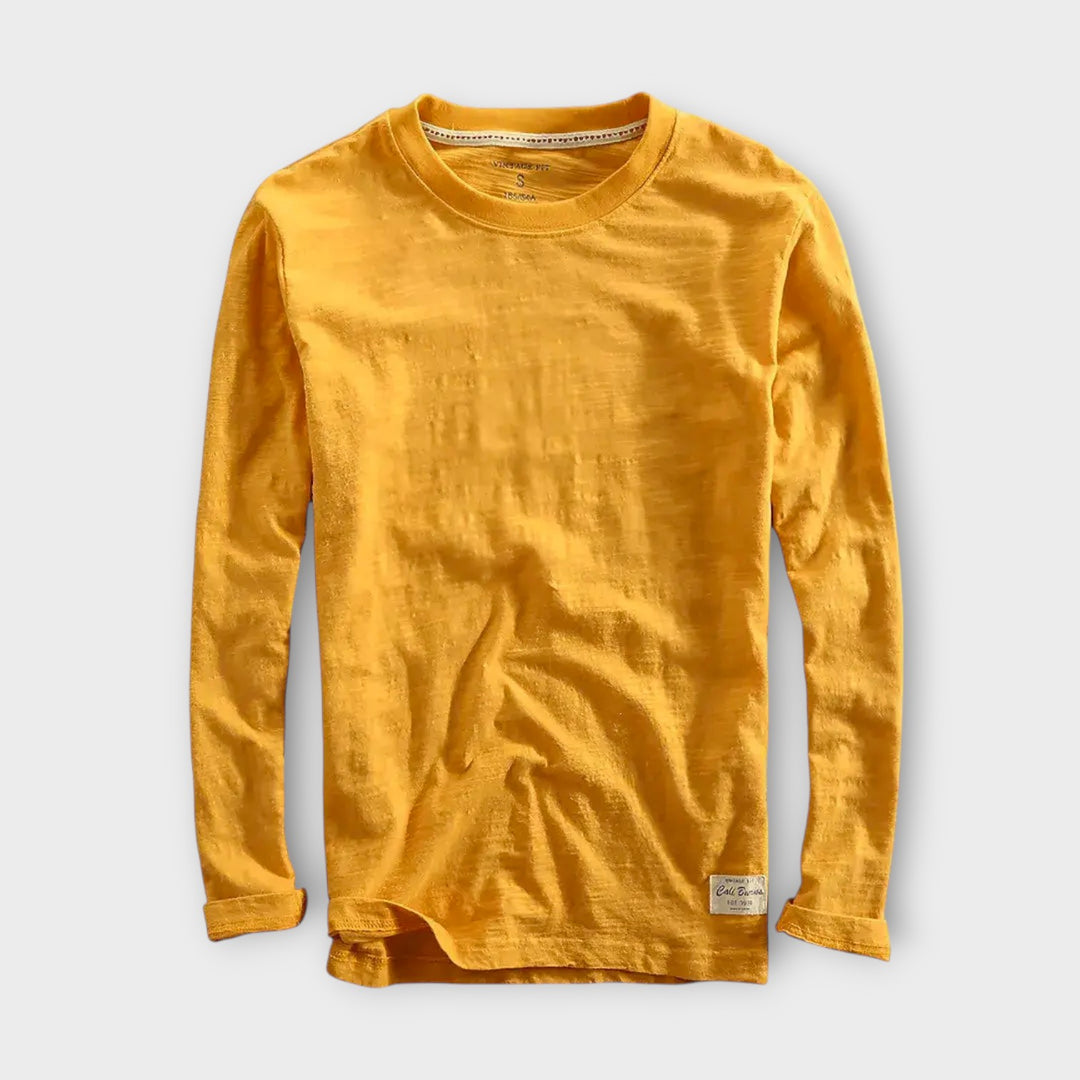 Men’s Cotton Long Sleeve Shirt with Relaxed Fit