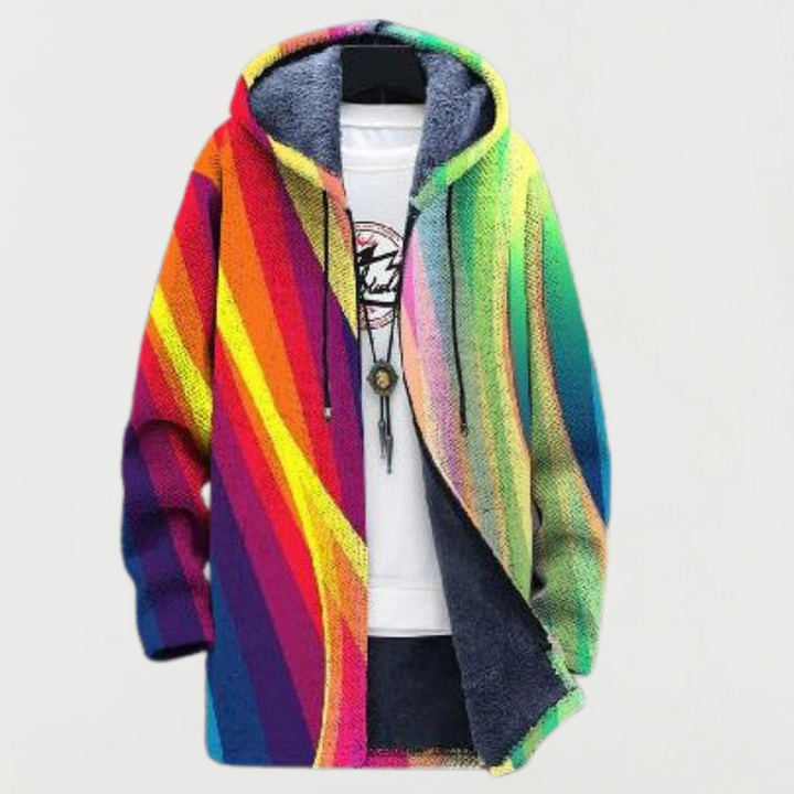 Rainbow Stripe Hoodie