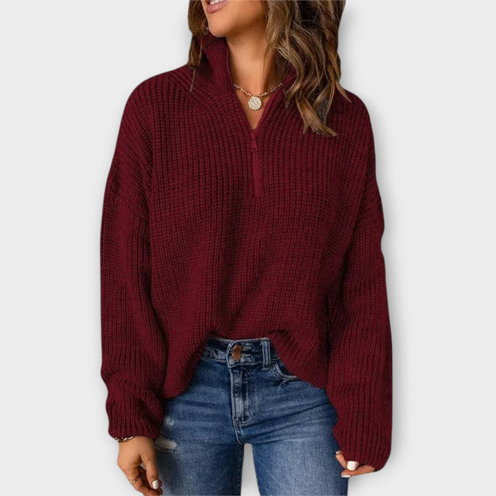 Cozy Half-Zip Knit Sweater