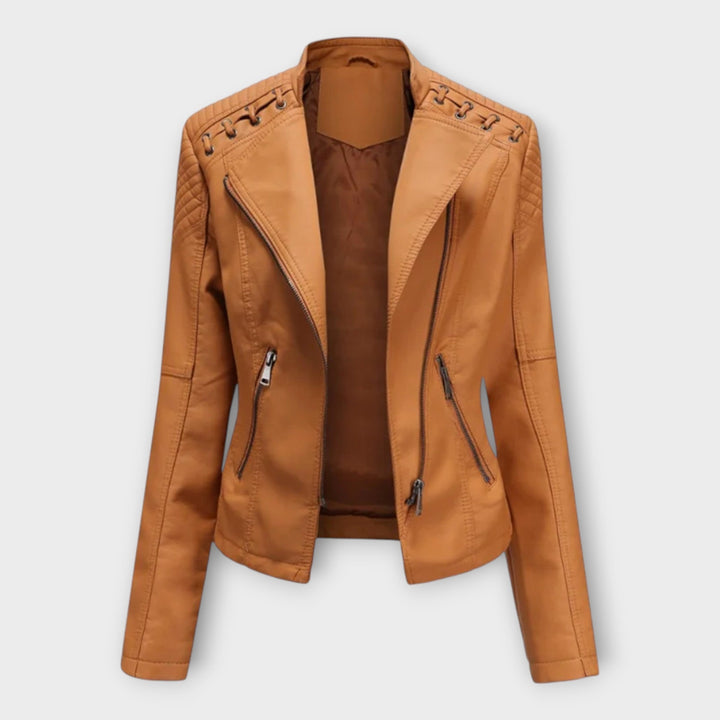 Modern Leather Jacket with Elegant Lines and Timeless Sophistication