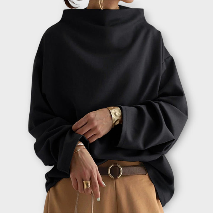 High-Neck Soft Knit Top