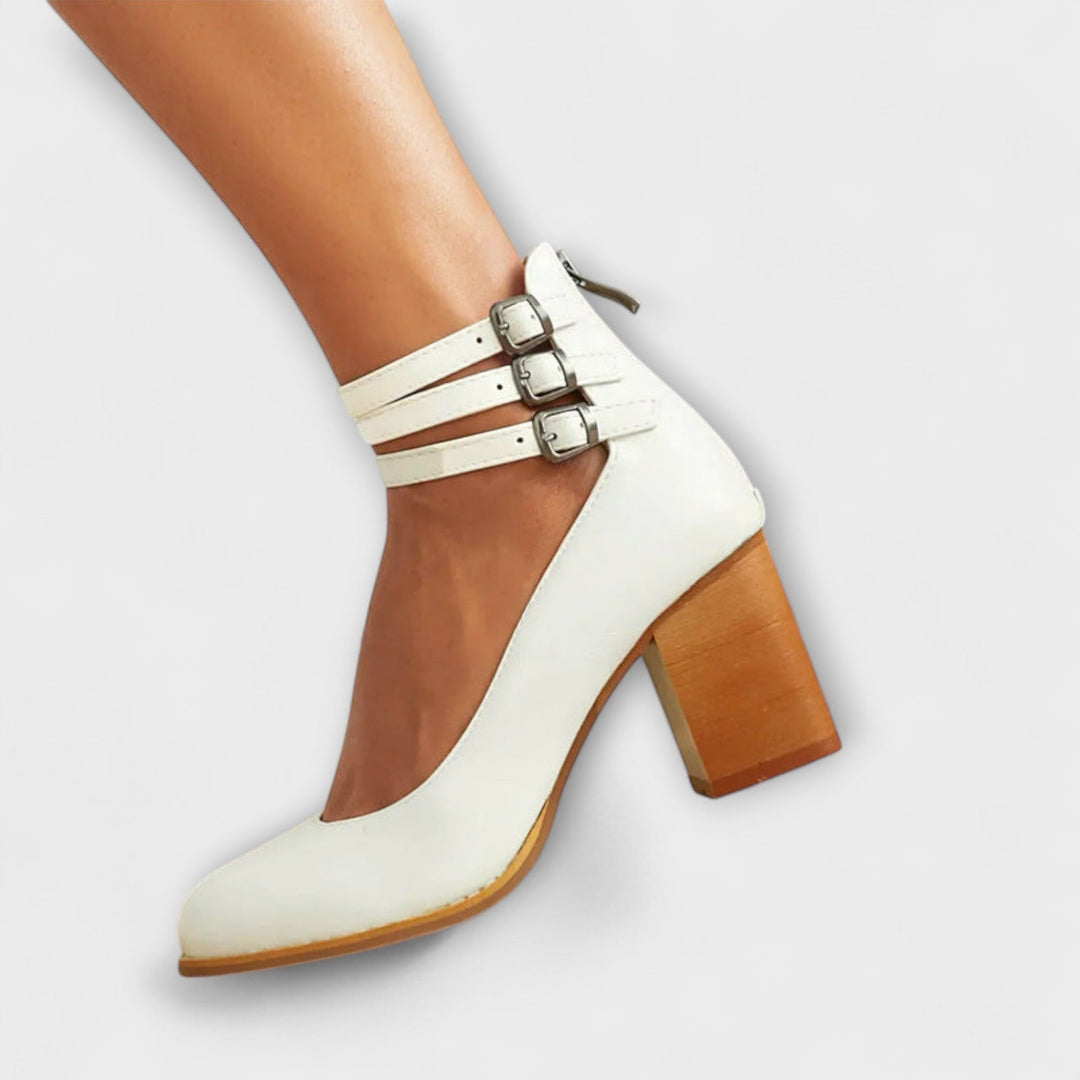 Pumps with Ankle Strap Design