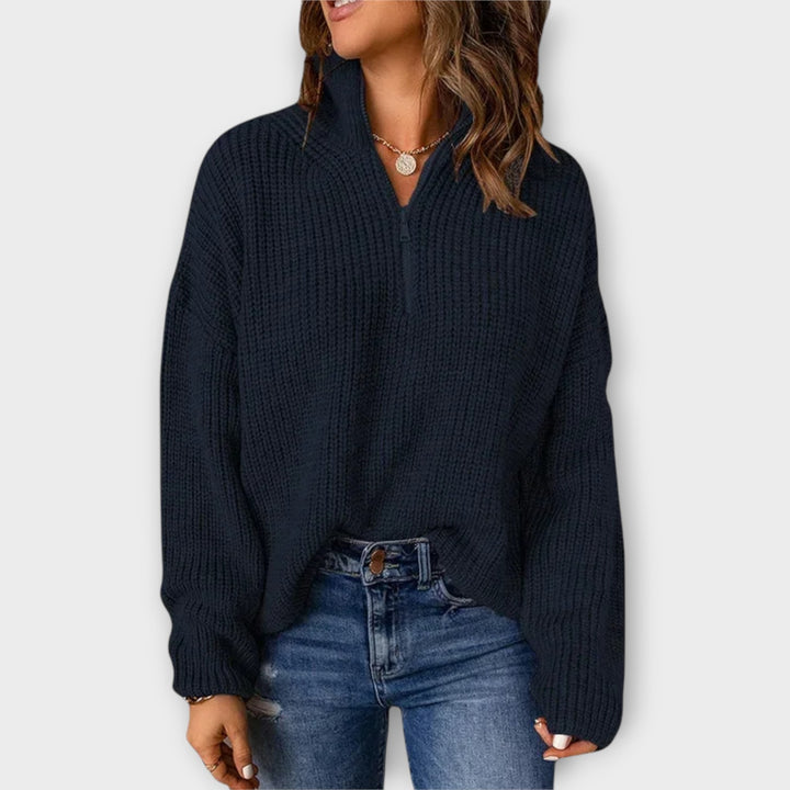 Cozy Half-Zip Knit Sweater