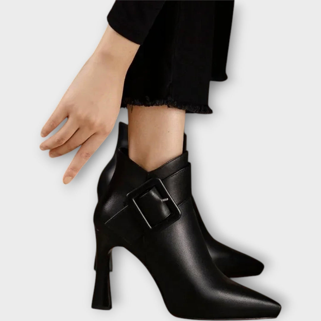 Aveline Buckle Heel Boots
