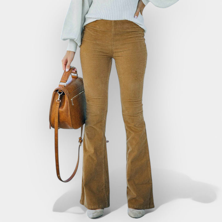 High-Waisted Trousers with Wide Legs