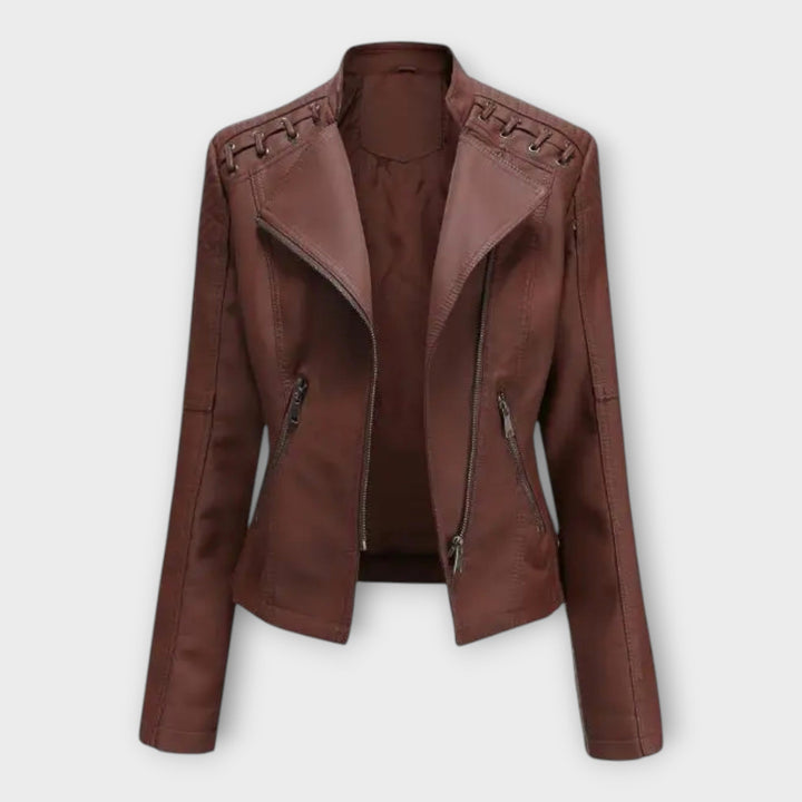 Modern Leather Jacket with Elegant Lines and Timeless Sophistication