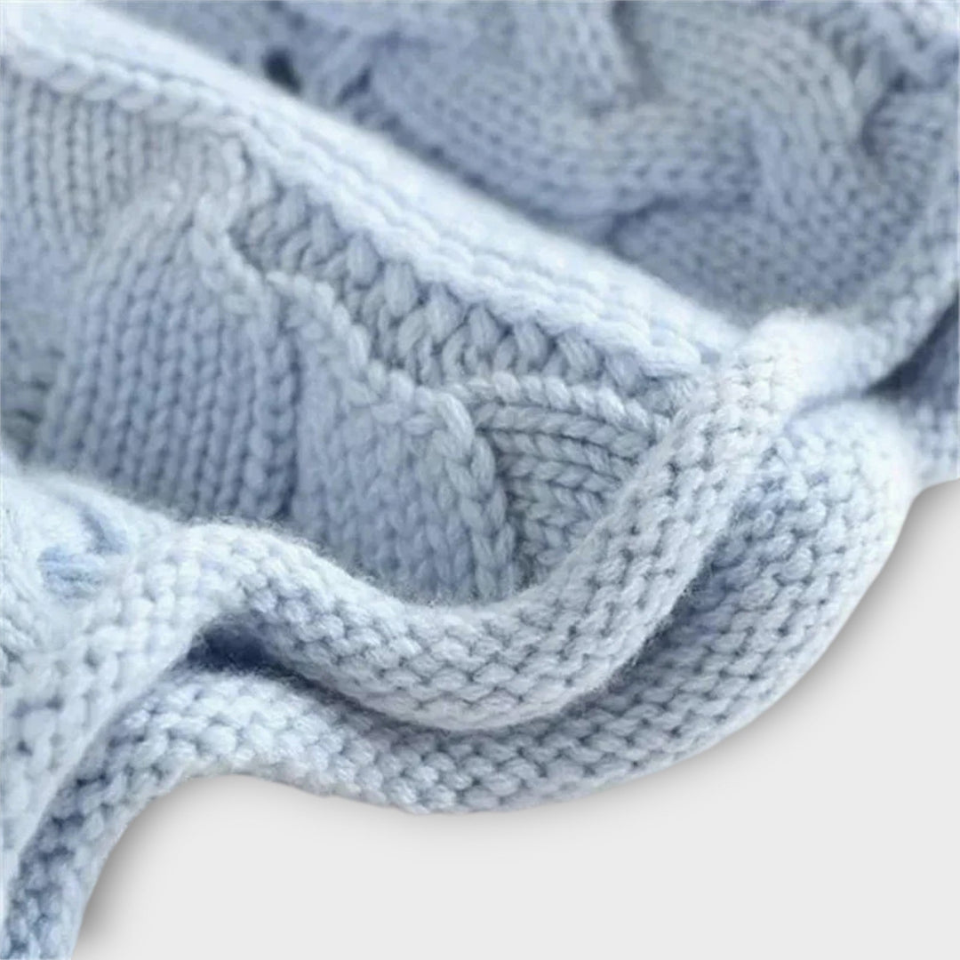 Cozy Textured Knit Turtleneck Sweater