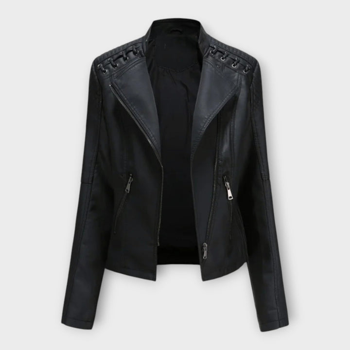 Modern Leather Jacket with Elegant Lines and Timeless Sophistication