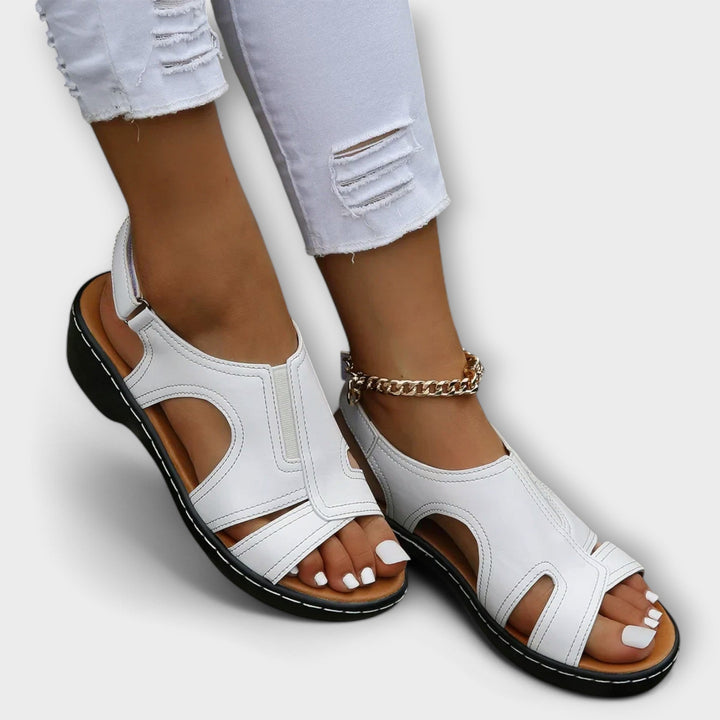 Comfortable Leather-Heeled Sandals