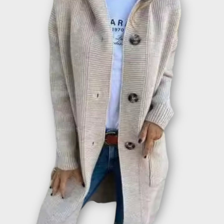Cozy Button-Front Longline Cardigan