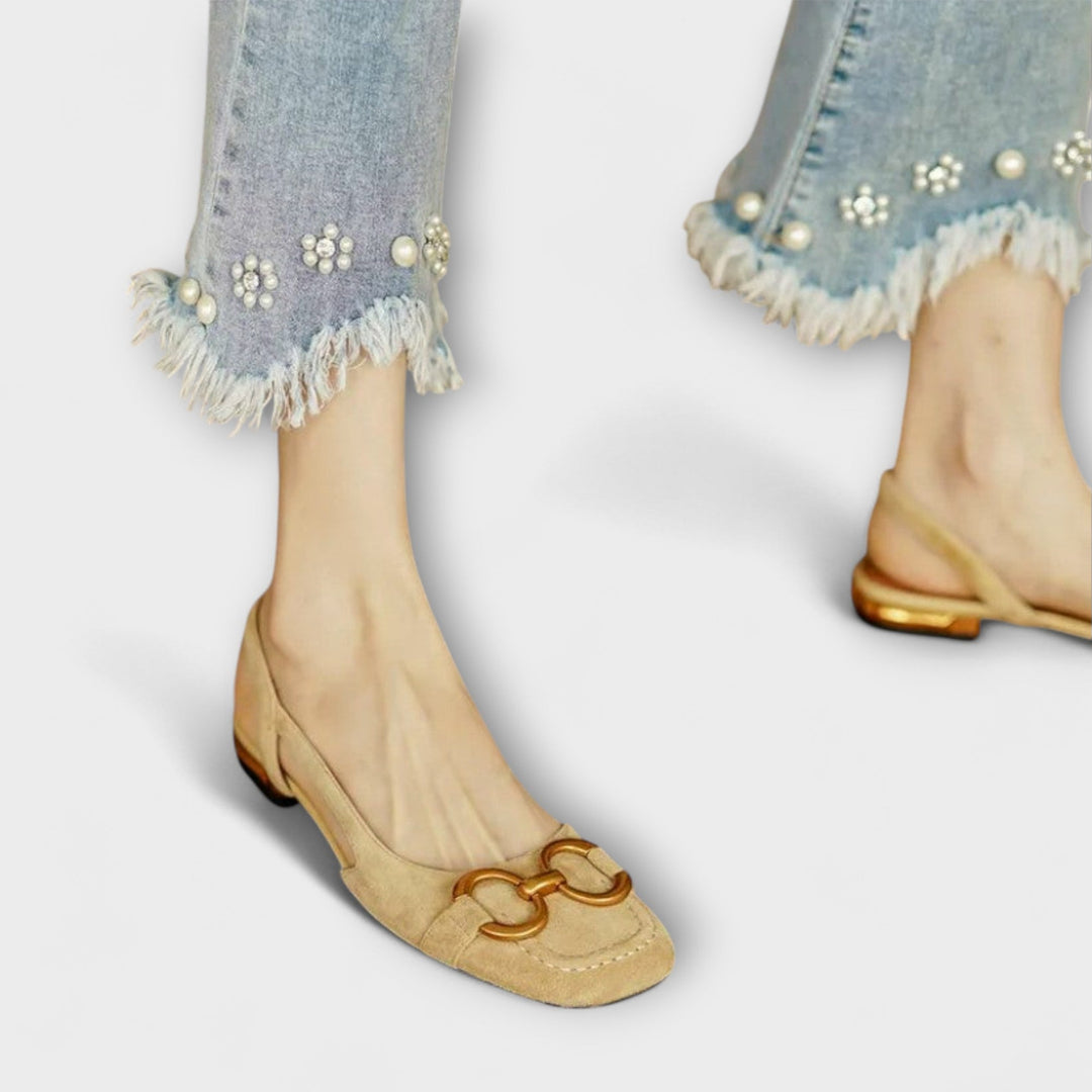 Sandal with Buckle Fastening