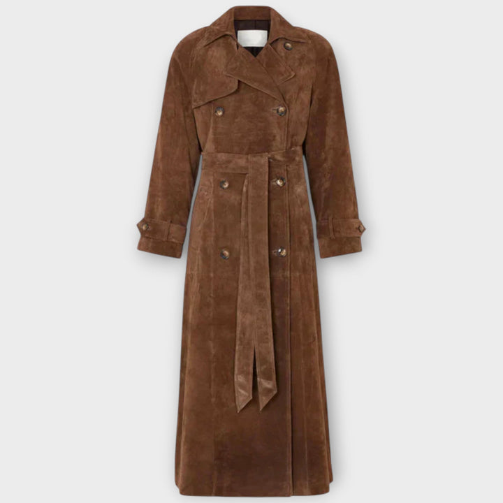Couture Suede Trench Coat