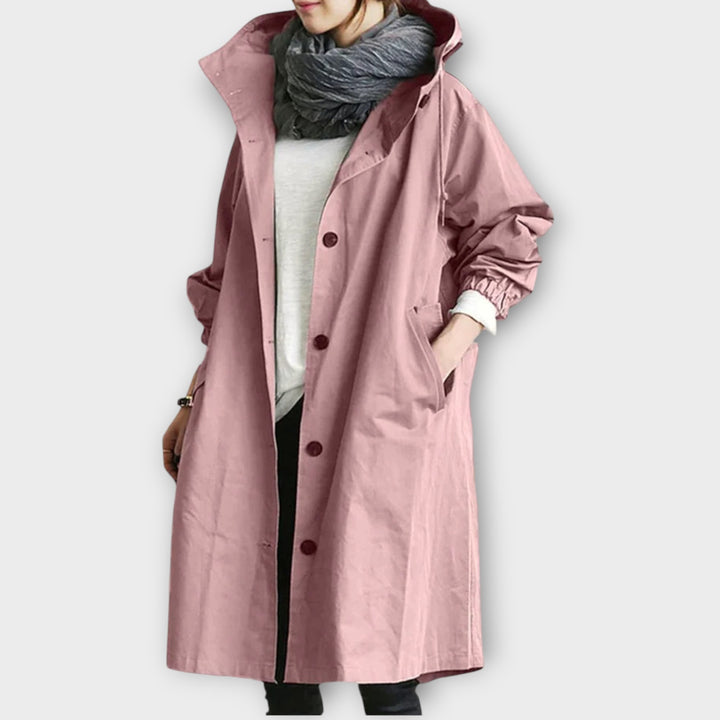 Women’s Lightweight Hooded Rain Jacket – Water-Resistant