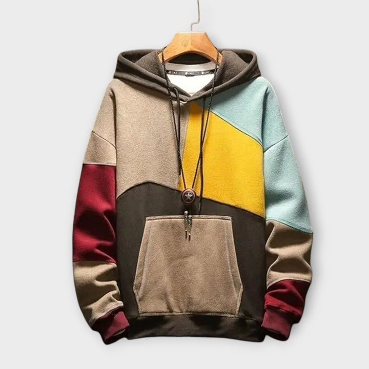 Loose-Fit Cotton Hoodie with Bold Design for Casual Wear