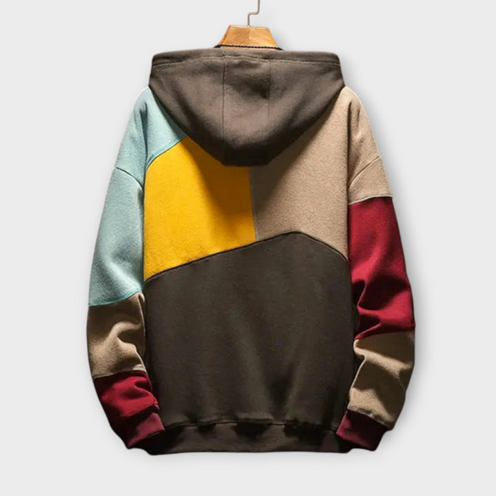 Loose-Fit Cotton Hoodie with Bold Design for Casual Wear