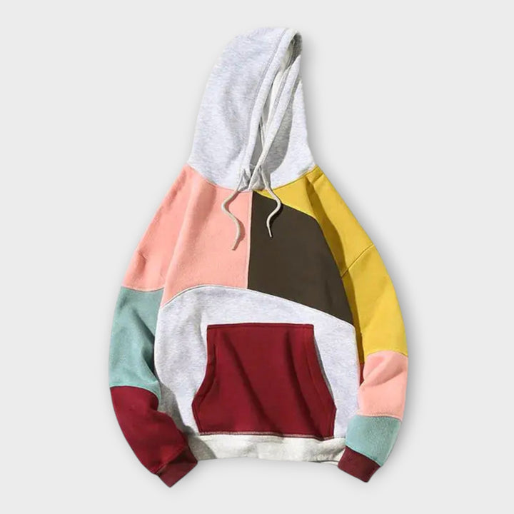 Loose-Fit Cotton Hoodie with Bold Design for Casual Wear