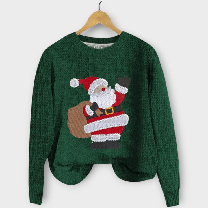 Christmas Sweater with Santa Design – Winter Knit